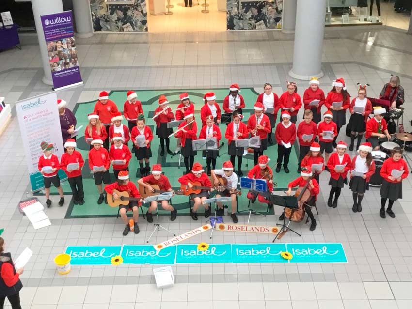 Orchestra and choir local performance